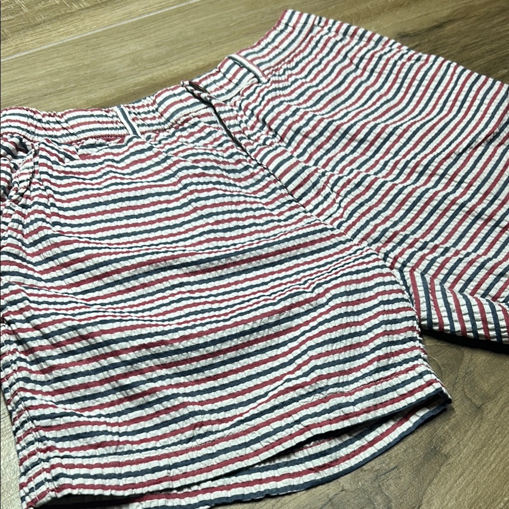 Chubbies The 508’s‎ Seersucker Shorts Red White Blue Stripe Patriotic Medium 5" - Picture 6 of 12